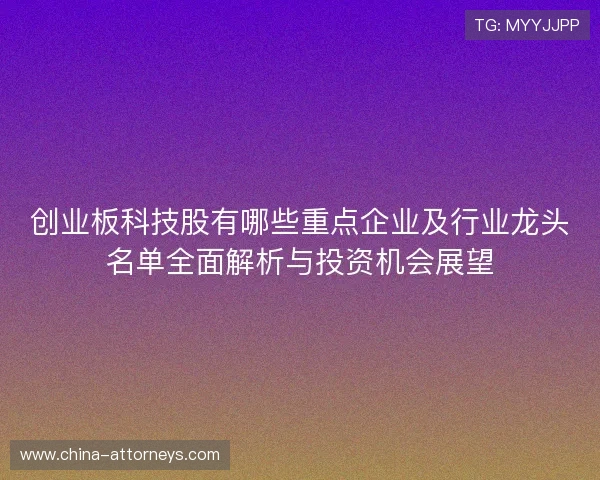 创业板科技股有哪些重点企业及行业龙头名单全面解析与投资机会展望