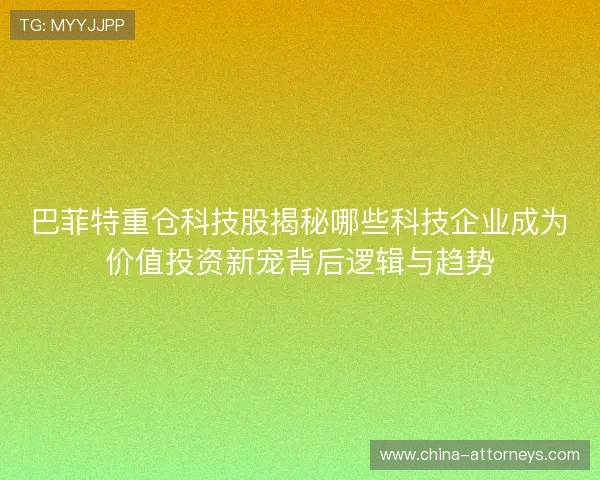巴菲特重仓科技股揭秘哪些科技企业成为价值投资新宠背后逻辑与趋势